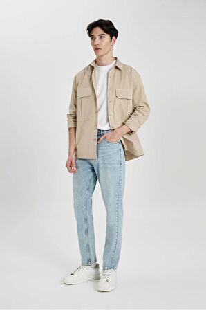 90's Slim Dar Kalıp Yüksek Bel Dar Paça Jean Pantolon
