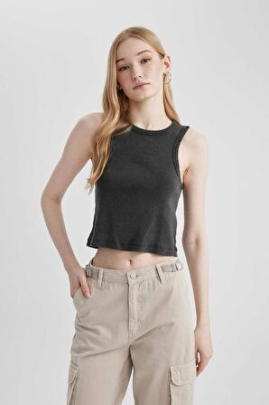 DeFacto Coool Fitted Fitilli Kaşkorse Yıkamalı Soluk Efektli Atlet C2128AX24SPAR191