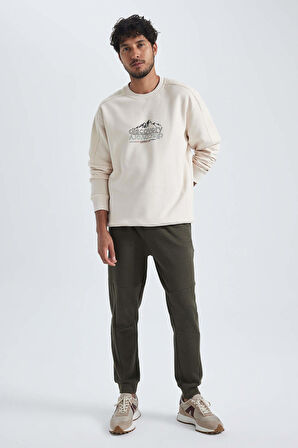 DeFacto Pike Jogger Eşofman Altı Slim Fit Dar Kesim Beli Bağcıklı Lastikli Paça Fermuar Cepli A5347AX23AUKH469