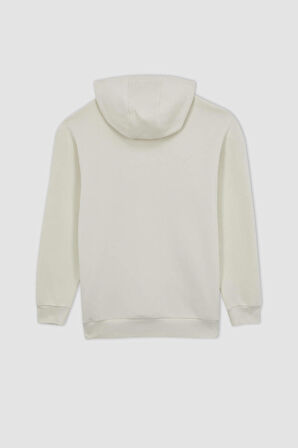 DeFactoFit NBA Chicago Bulls Boxy Fit Kapüşonlu Kalın Sweatshirt A7270AX23AUER105