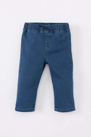Erkek Bebek Düz Paça Jean Basic Pantolon