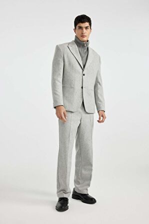 DeFacto Klasik Pantolon Wide Leg Basic Düz Geniş Bol Paça B9492AX23WNGR377