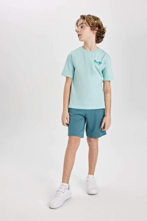 DeFacto Erkek Çocuk Basic Düz Bermuda Şort B5867A824SMGN211