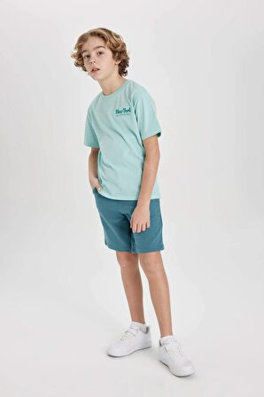 DeFacto Erkek Çocuk Basic Düz Bermuda Şort B5867A824SMGN211
