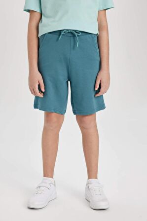 DeFacto Erkek Çocuk Basic Düz Bermuda Şort B5867A824SMGN211