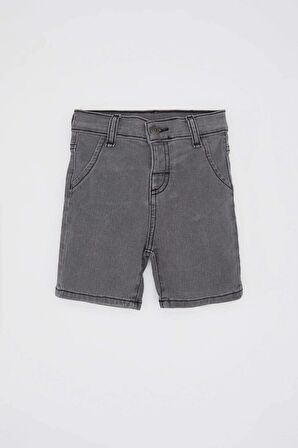 DeFacto Erkek Bebek Basic Düz Cepli Jean Şort B6751A524SMGR164