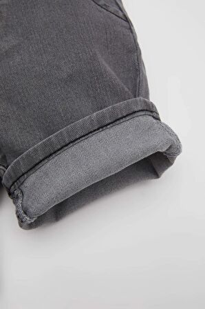 DeFacto Erkek Bebek Basic Düz Cepli Jean Şort B6751A524SMGR164