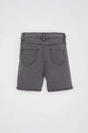 DeFacto Erkek Bebek Basic Düz Cepli Jean Şort B6751A524SMGR164