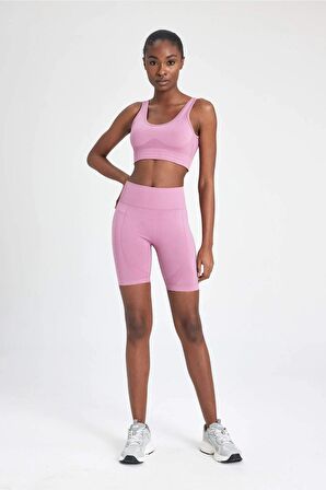 DeFactoFit Biker Beli Saran Seamless Sporcu Tayt B4569AX24SPPR490