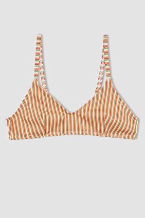 Kız Çocuk Çizgili Bikini Takımı