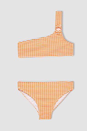 Kız Çocuk Kareli Bikini Takımı