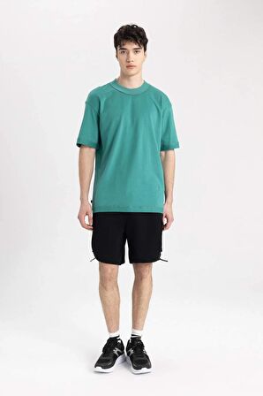 DeFacto Boxy Fit Bisiklet Yaka Kısa Kollu Tişört C2562AX24SMGN255
