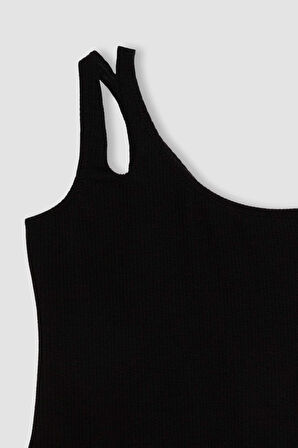 Kız Çocuk Tek Omuzlu Mayo