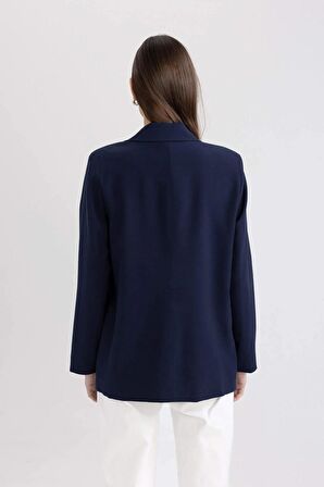 DeFacto Oversize Fit Ceket Yaka Tensel Blazer Ceket C3085AX24SMNV251