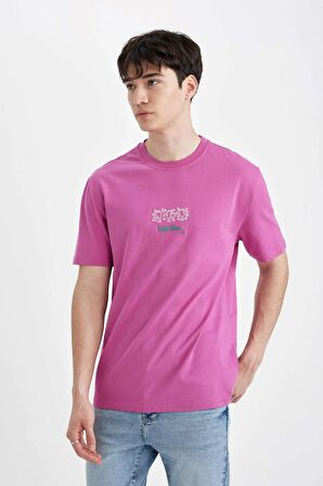 DeFacto Keith Haring Regular Fit Bisiklet Yaka Kısa Kollu Tişört B8095AX24SMPR191