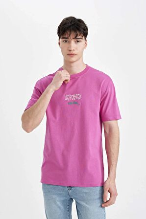 DeFacto Keith Haring Regular Fit Bisiklet Yaka Kısa Kollu Tişört B8095AX24SMPR191