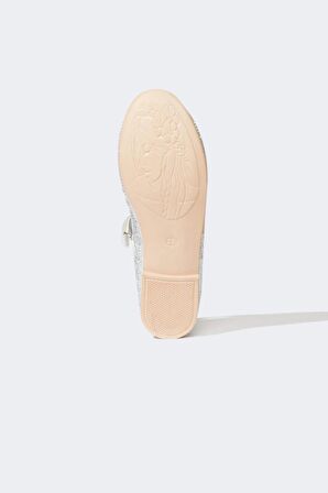 Kız Çocuk Düz Taban Suni Deri Babet