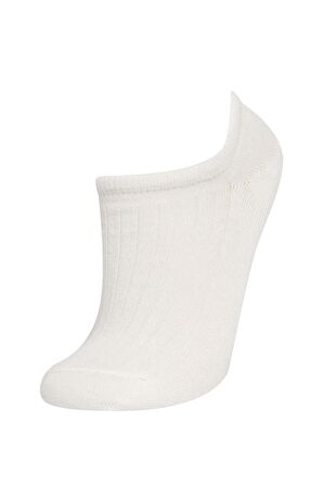 DeFacto Kadın 5'li Pamuklu Sneaker Çorap B6066AXNSWT1