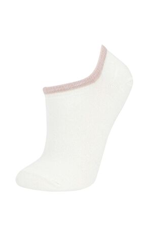 DeFacto Kadın 3'lü Pamuklu Sneaker Çorap B6916AXNSWT1