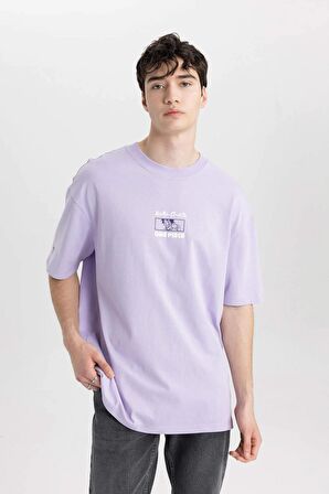 DeFacto One Piece Boxy Fit Bisiklet Yaka Kısa Kollu Tişört B8097AX24SMPR33