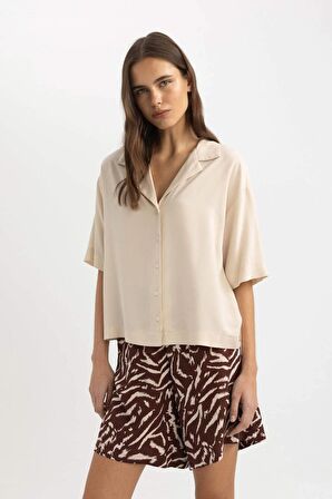 DeFacto Boxy Fit Kısa Kollu Gömlek C3388AX24SMER42