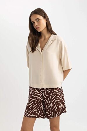 DeFacto Boxy Fit Kısa Kollu Gömlek C3388AX24SMER42
