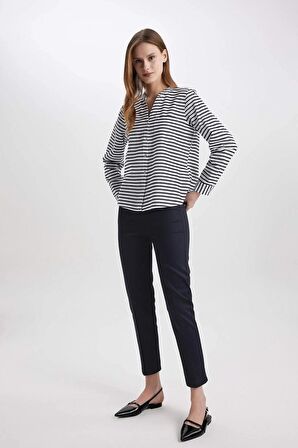 DeFacto Regular Fit Uzun Kollu Çizgili Gömlek L7967AZ24SMNV42