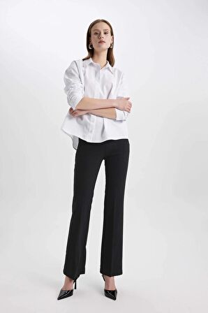DeFacto Oversize Geniş Kalıp Oxford Uzun Kollu Gömlek C3223AX24SPWT34