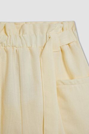 DeFacto Kız Çocuk Cepli Paperbag Şort C0266A824SMER99