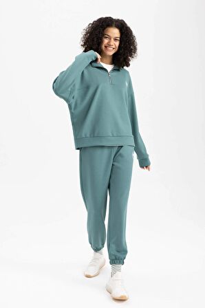 DeFactoFit Standart Fit Skuba Dalgıç Kumaş Jogger Eşofman Altı C0089AX24SPGN1191