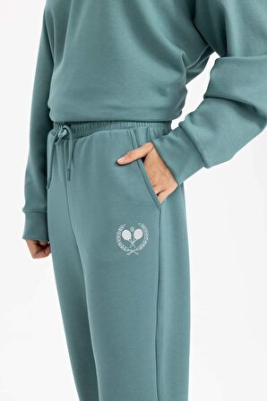 DeFactoFit Standart Fit Skuba Dalgıç Kumaş Jogger Eşofman Altı C0089AX24SPGN1191