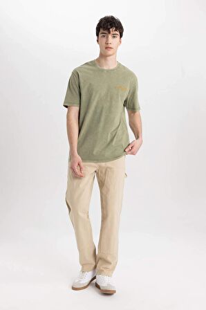 DeFacto Regular Fit Bisiklet Yaka Baskılı Kısa Kollu Tişört B8495AX24SMGN1220