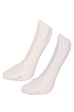 DeFacto Kadın Lazer Kesim 2'li Microfiber Babet Çorap B6061AXNSPR317