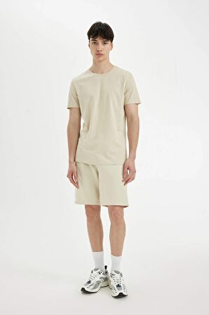 DeFacto Regular Fit Düz Paça Cepli Basic Düz Şort B8795AX24SMBG307