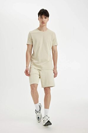 DeFacto Regular Fit Düz Paça Cepli Basic Düz Şort B8795AX24SMBG307