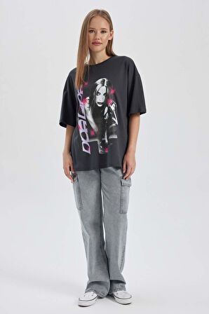 DeFacto Coool Dua Lipa Oversize Fit Kısa Kollu Tişört B2970AX23HSAR141
