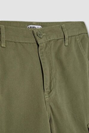 Coool Straight Fit Kargo Gabardin Pantolon