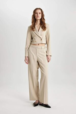 DeFacto Crop Blazer Ceket C3344AX24SPBG789
