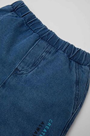 DeFacto Erkek Bebek Baskılı Jean Şort C2282A524SMBE394