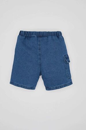 DeFacto Erkek Bebek Baskılı Jean Şort C2282A524SMBE394
