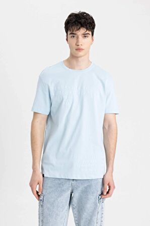 DeFacto Regular Fit Bisiklet Yaka Baskılı Kısa Kollu Tişört B8480AX24SMBE304