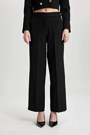 Straight Fit Chino Yüksek Bel Pantolon