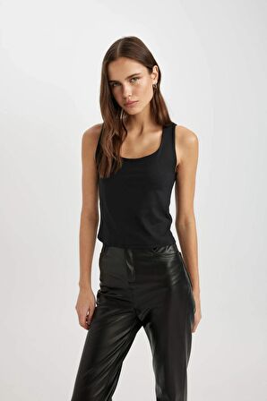 DeFacto Slim Fit U Yaka Basic Atlet C2622AX24SPBK81