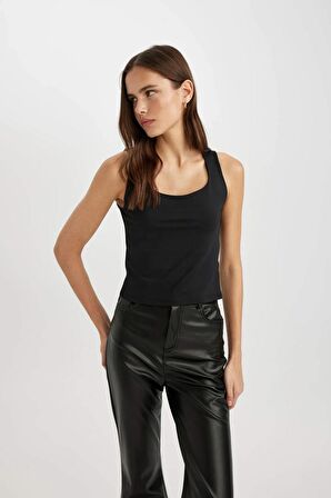 DeFacto Slim Fit U Yaka Basic Atlet C2622AX24SPBK81