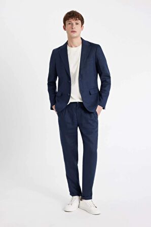 DeFacto Crop Duble Paça Keten Pantolon C1826AX24SMNV146