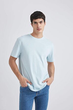 DeFacto New Regular Fit Bisiklet Yaka Basic Kısa Kollu Tişört V7699AZ24SPBE816
