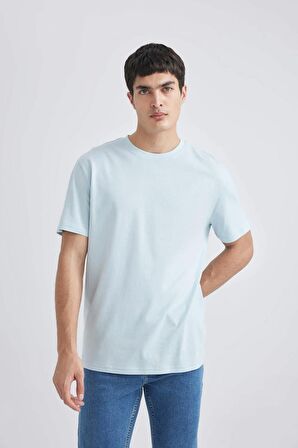 DeFacto New Regular Fit Bisiklet Yaka Basic Kısa Kollu Tişört V7699AZ24SPBE816