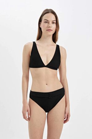 DeFacto Fall in Love Regular Fit Ribana Basic Bikini Üstü T5224AZ24SMBK81