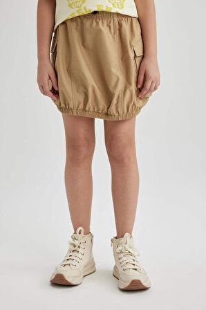 DeFacto Kız Çocuk Kargo Cepli Poplin Etek C0125A824SPBG395