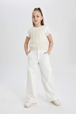 DeFacto Kız Çocuk Bisiklet Yaka Atlet B8291A824HSER99